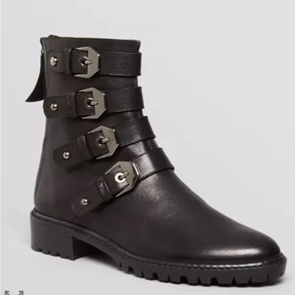 Stuart Weitzman jitterbug motorcyle  boots Size 7.5
